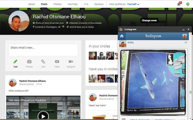 Panel Extension For Instagram  from Chrome web store to be run with OffiDocs Chromium online