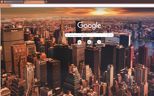 panoramic view of New York City at dawn  from Chrome web store to be run with OffiDocs Chromium online