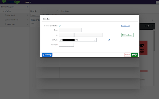 Pano Sign  from Chrome web store to be run with OffiDocs Chromium online