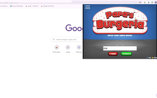 Papas Burgeria Unblocked™  from Chrome web store to be run with OffiDocs Chromium online