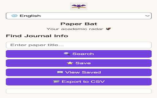 Paper Bat  from Chrome web store to be run with OffiDocs Chromium online
