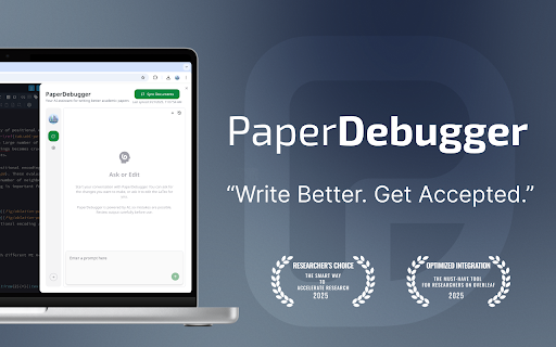 PaperDebugger  from Chrome web store to be run with OffiDocs Chromium online