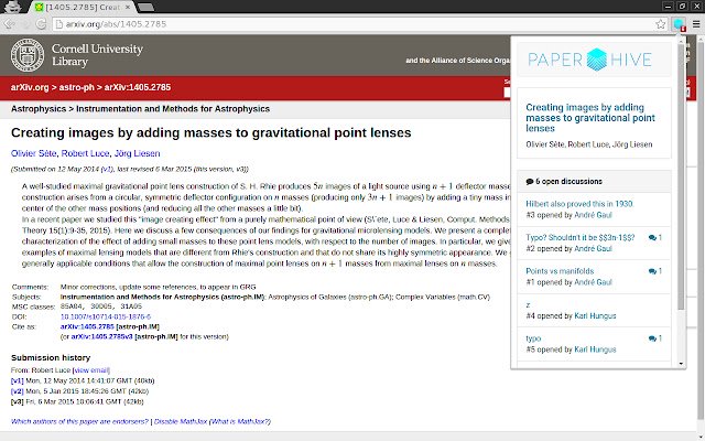 PaperHive  from Chrome web store to be run with OffiDocs Chromium online