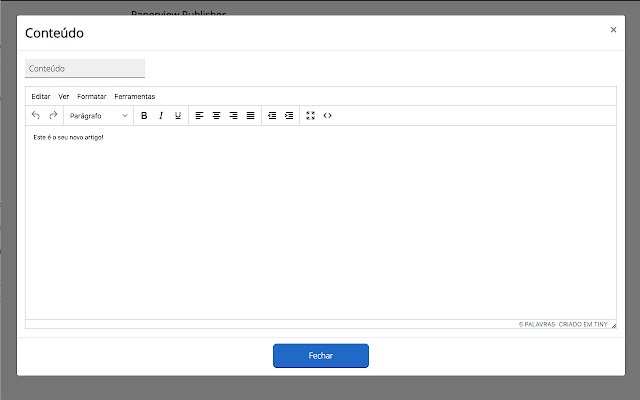 Paperview Publisher da Chrome Web Store será executado com OffiDocs Chromium online