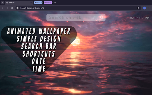 Paradise Sunset Animated Wallpaper  from Chrome web store to be run with OffiDocs Chromium online