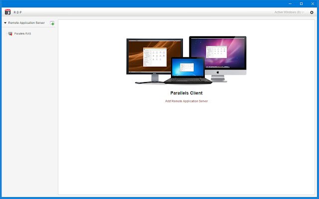 Parallels Client  from Chrome web store to be run with OffiDocs Chromium online