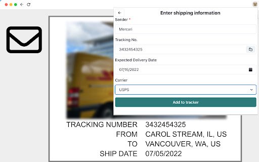 Parcel Pal  from Chrome web store to be run with OffiDocs Chromium online