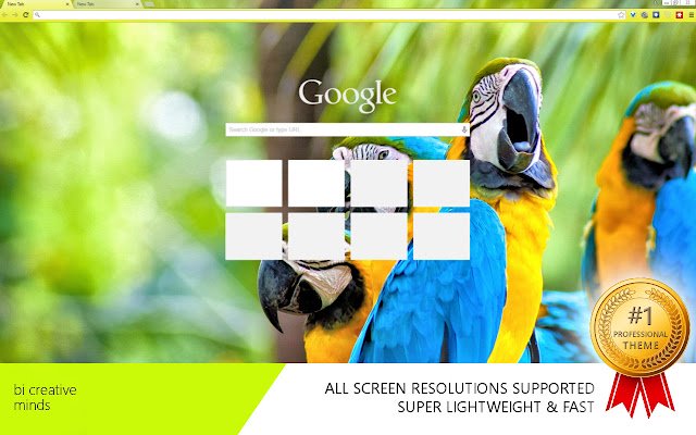 Mga parrot mula sa Chrome web store na tatakbo sa OffiDocs Chromium online