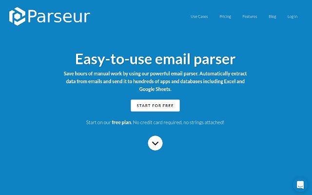 Parseur  from Chrome web store to be run with OffiDocs Chromium online