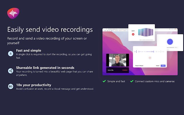 Partage: Capture, record  share your screen  from Chrome web store to be run with OffiDocs Chromium online