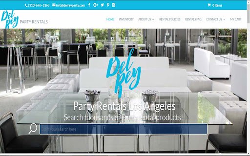 Party rental catalog  from Chrome web store to be run with OffiDocs Chromium online