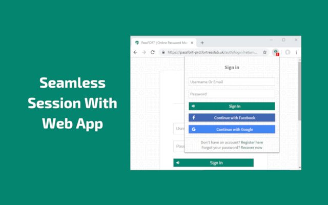 PassFORT | Online Password Manager  from Chrome web store to be run with OffiDocs Chromium online