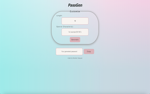PassGen  from Chrome web store to be run with OffiDocs Chromium online