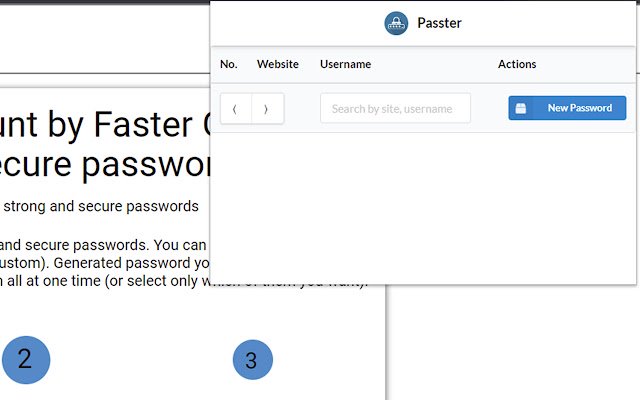 Passter  from Chrome web store to be run with OffiDocs Chromium online