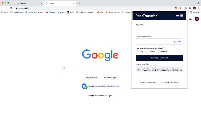 PassTransfer GDPR Proof  from Chrome web store to be run with OffiDocs Chromium online