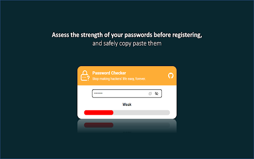 Password Checker  from Chrome web store to be run with OffiDocs Chromium online
