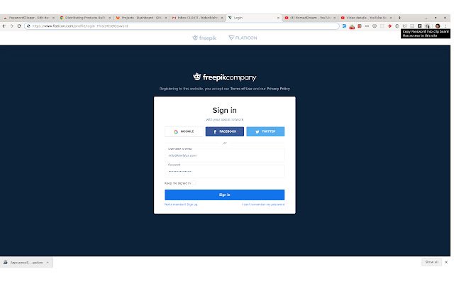 PasswordClipper  from Chrome web store to be run with OffiDocs Chromium online