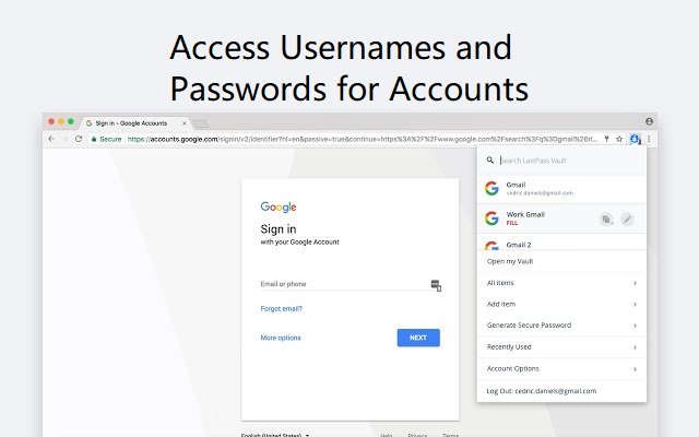 Password Manager op Chrome vanuit de Chrome-webwinkel om te worden uitgevoerd met OffiDocs Chromium online