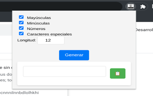 Password secure  from Chrome web store to be run with OffiDocs Chromium online