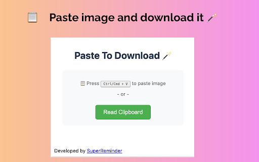 Paste To Download  from Chrome web store to be run with OffiDocs Chromium online