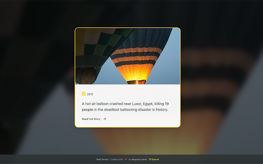 Past Portal Historical Events on New Tab from Chrome web store to be run with OffiDocs Chromium online Past Portal Historical Events on New Tab from Chrome web store to be run with OffiDocs Chromium online