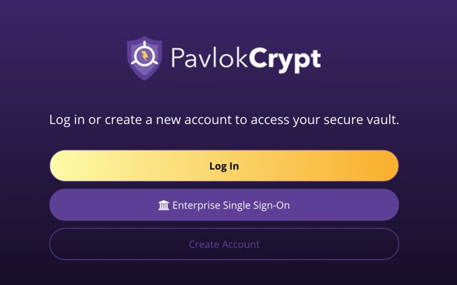 Pavlok Crypt Secure Password Manager من متجر Chrome الإلكتروني ليتم تشغيله مع OffiDocs Chromium عبر الإنترنت