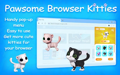 Pawsome Browser Kitties  from Chrome web store to be run with OffiDocs Chromium online