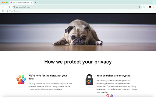 Pawzitive Search  Rescue  from Chrome web store to be run with OffiDocs Chromium online