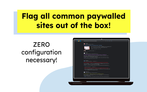Paywall Sentry  from Chrome web store to be run with OffiDocs Chromium online