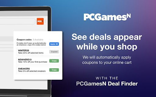 PCGamesN Deal Finder from Chrome web store to be run with OffiDocs Chromium online PCGamesN Deal Finder from Chrome web store to be run with OffiDocs Chromium online