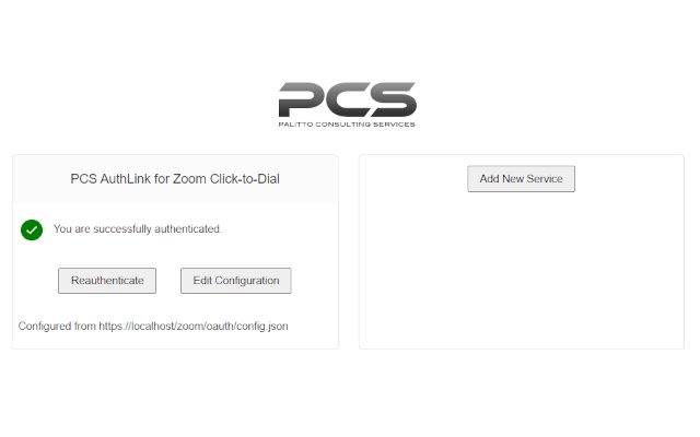 PCS AuthLink  from Chrome web store to be run with OffiDocs Chromium online