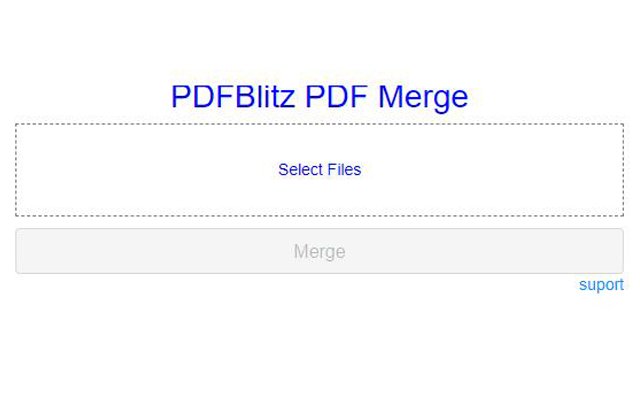 PDFBlitz PDF Merge aus dem Chrome-Webshop zur Ausführung mit OffiDocs Chromium online