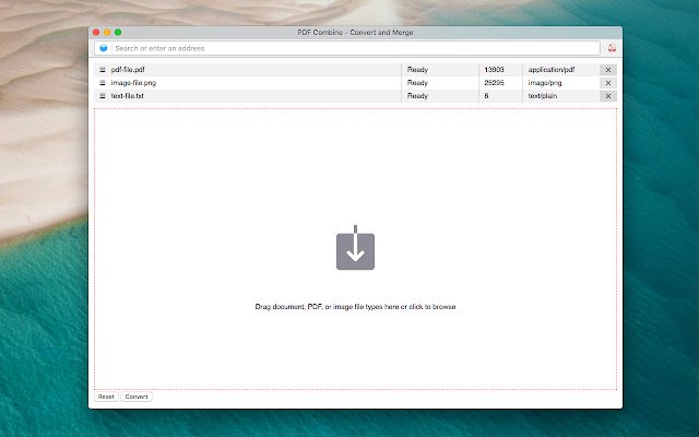 PDF Combinez la conversion et la fusion à partir de la boutique en ligne Chrome pour être exécuté avec OffiDocs Chromium en ligne