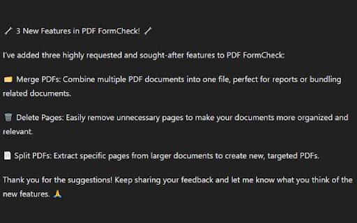PDF FormCheck  from Chrome web store to be run with OffiDocs Chromium online