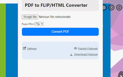 PDFinFLIP FREE PDF TO FLIPBOOK  from Chrome web store to be run with OffiDocs Chromium online