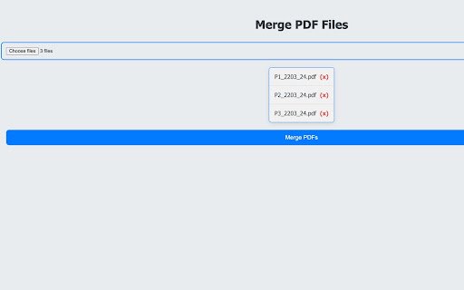PDF Merger  from Chrome web store to be run with OffiDocs Chromium online