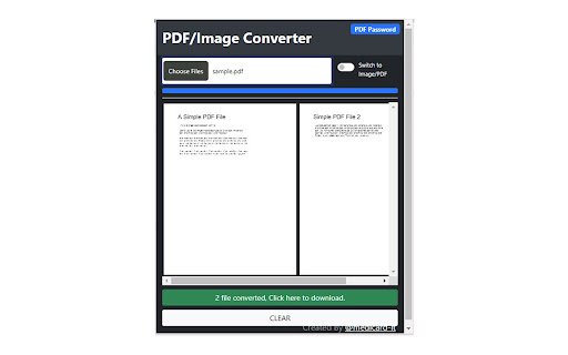 PDF to IMAGE Converter  from Chrome web store to be run with OffiDocs Chromium online