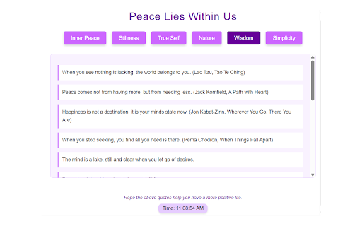 Peace Lies Within Us  from Chrome web store to be run with OffiDocs Chromium online