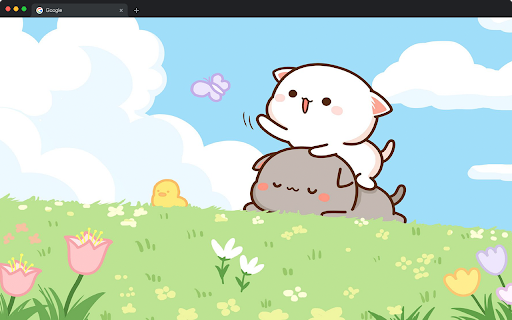 Peach  Goma Wallpapers HD New Tab Kawaii Cat Backgrounds  from Chrome web store to be run with OffiDocs Chromium online