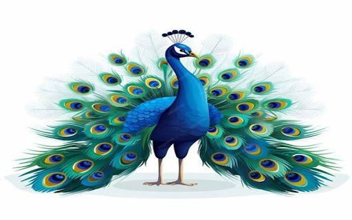 peacock wallpaper  from Chrome web store to be run with OffiDocs Chromium online