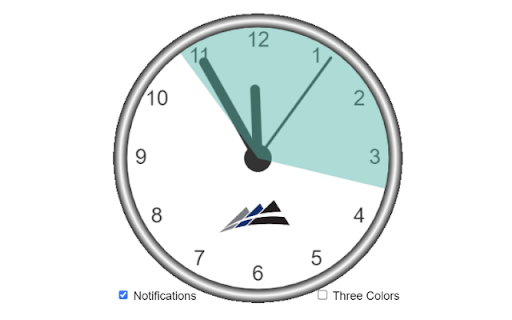 Peak to Peak Working Clock  from Chrome web store to be run with OffiDocs Chromium online