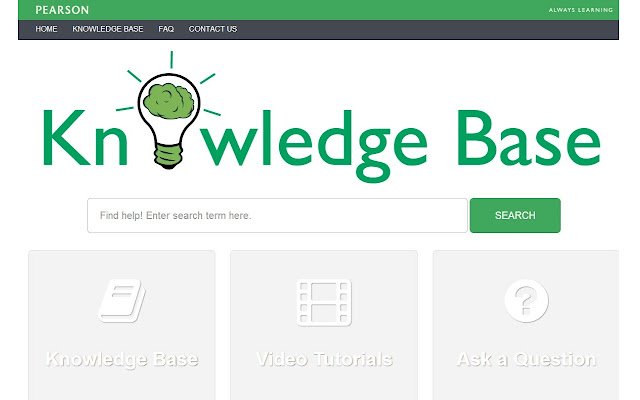 Pearson Knowledge Base  from Chrome web store to be run with OffiDocs Chromium online