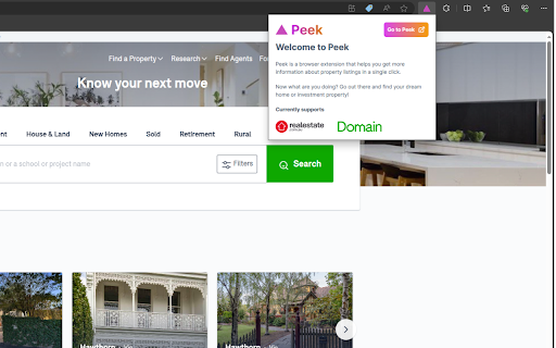 Peek  from Chrome web store to be run with OffiDocs Chromium online