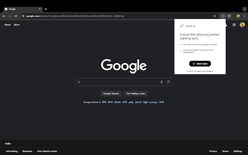 peek.ai for Chrome  from Chrome web store to be run with OffiDocs Chromium online