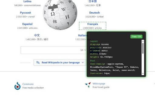 PeekCSS  from Chrome web store to be run with OffiDocs Chromium online