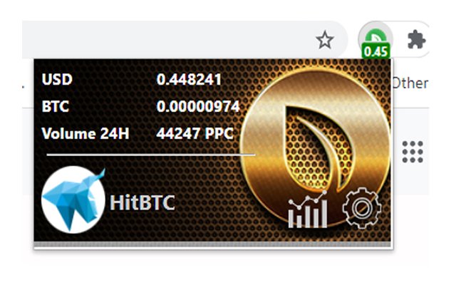 Peercoin Ticker  from Chrome web store to be run with OffiDocs Chromium online