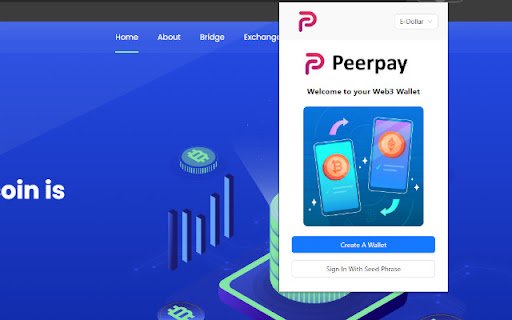 Peerpay Wallet  from Chrome web store to be run with OffiDocs Chromium online