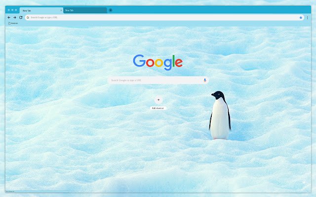 Penguin in the snow  from Chrome web store to be run with OffiDocs Chromium online