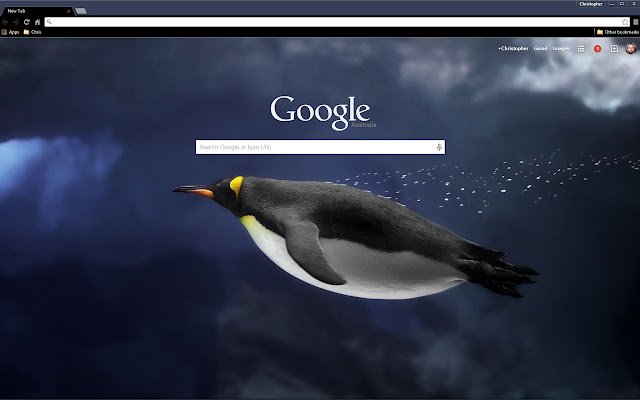 Penguin Underwater من متجر Chrome الإلكتروني ليتم تشغيله باستخدام OffiDocs Chromium عبر الإنترنت