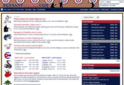 Pennant Chase Sim Baseball  from Chrome web store to be run with OffiDocs Chromium online